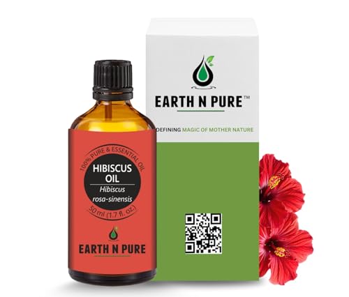 Image of Earth N Pure Hibiscus Oil (Gudhal Oil) Natural and Therapeutic Grade - 50 ml