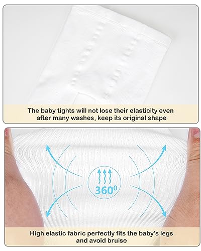 Image of Stelle Toddler Girls Tights Baby Cable Knit Stockings Thick Cotton Legging