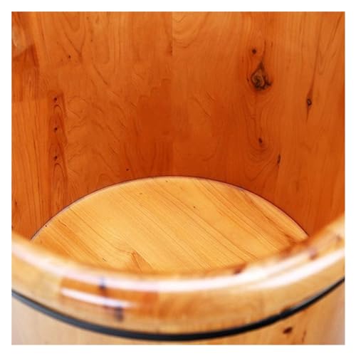 Tina de pies de madera maciza para spa miniatura 6