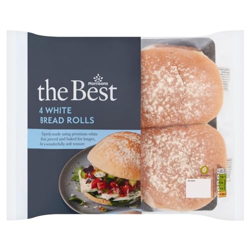 Morrisons The Best White Bread Rolls 4 Pack