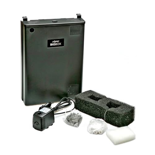 AQPET Filtro Interno Universale per Acquari, Completo di Materiali Filtranti e Pompa da 550 lt/h, Adatto per Acquari Fino a 150 Litri