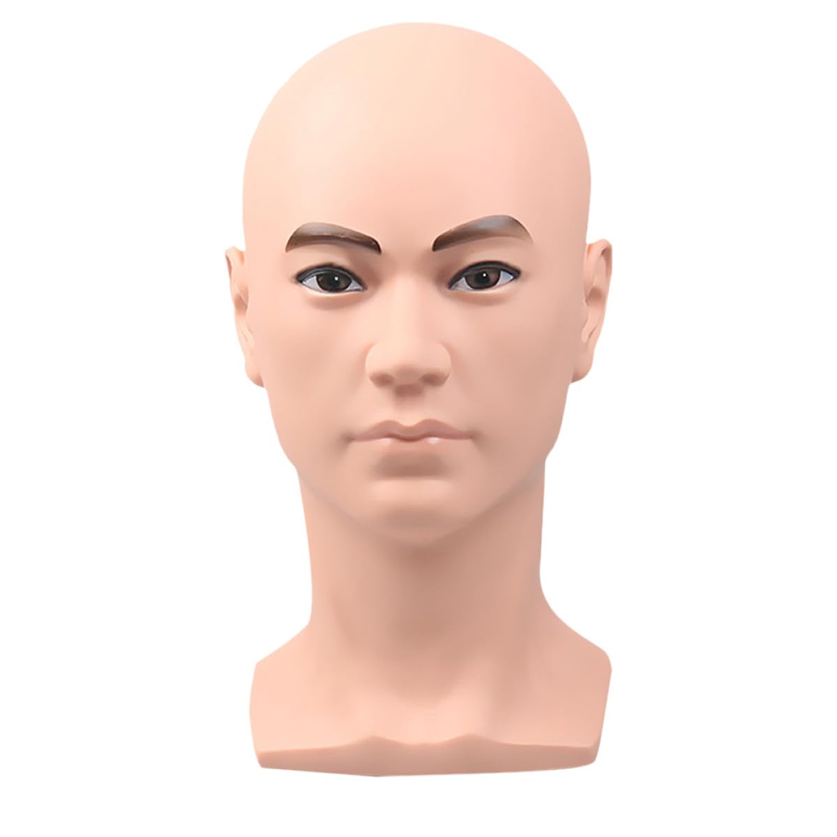 Ciieeo Mannequinkopfständer Glatzenkopf Modell aus Glattem Kunststoff Perücken und Hutdisplay für Salon und Zuhause Vielseitiger Perückenständer für Styling Trockenständer