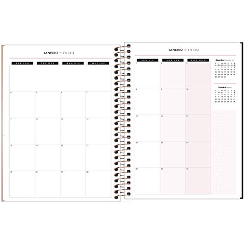 Agenda Espiral Planner West Village Metalizado M7 2021 Tilibra