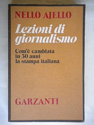 Lezioni di giornalismo