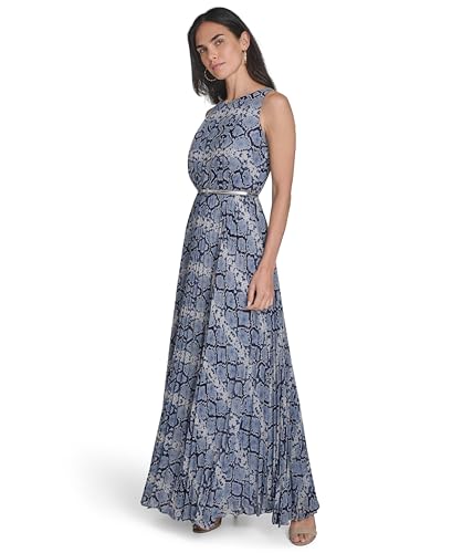 Eliza J Womens Sleeveless Bateau Maxi Dress2