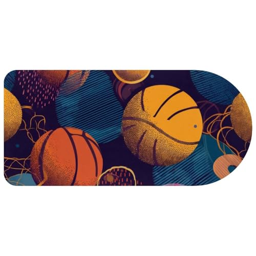 Tapis de souris basket-ball 73 cm pour éviter les glissements sur le bureau