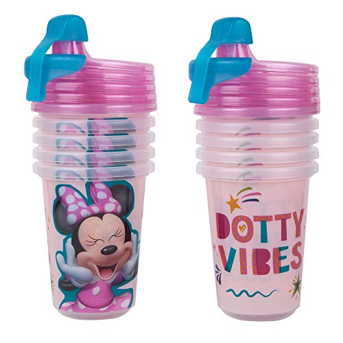 The First Years Take & Toss Sippy Cups â Disney Minnie Mouse Sippy Cups â Toddler Sippy Cups for Ages 9+ â 10 Oz â 10 Count
