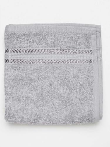 Image of RAMRAJ COTTON Premium Soft & Absorbent | Terry Bath Towel | Size : 75 cm *150 cm - Silver Grey