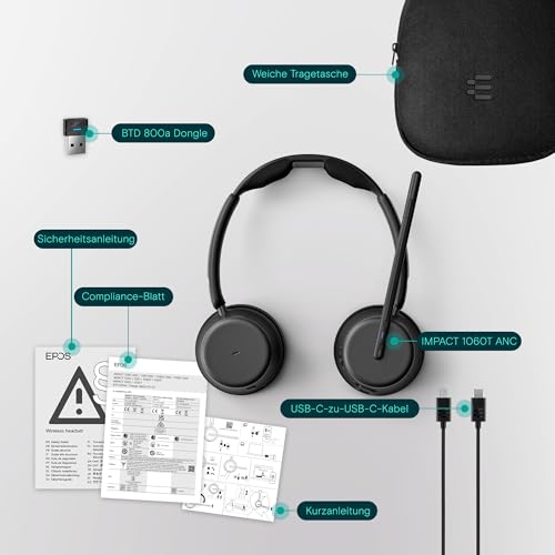 EPOS Impact 1060T ANC Bluetooth Headset