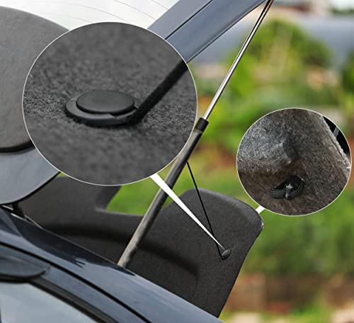 Car Push Retainer Clips, Ginsco 120 Pcs Auto Fasteners Assortment Plastic Push Pin Rivets Expansion Screws Replacement With Auto Trim Removal Tool Fastener Remover For Door Trim Panel Fender #TOP5