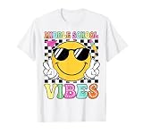 Middle School Vibes Back to School Middle School Teacher T-Shirt