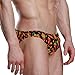 JHKKU Men's Cartoon Chili Peppers Swim Briefs Fashion Low Rise Bikini Swimwear Beach Swimsuits with Drawstring XL