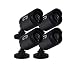 Night Owl Security, 4 Pack of 720p HD Wired Security Add-on Bullet Cameras (Black)