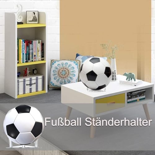 GVPOELR Ball Ständer,Fußball Ständerhalter,Acrylball Displayständer,Transparent Display Halter Ballständer, Acrylständer Ball Halter, für Fußball Basketball Volleyball Rugby Ball（1 Stücke）