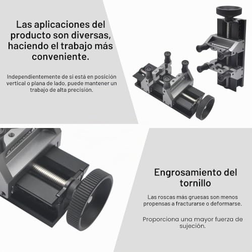 Miniatura 2 de Tornillo De Banco Dual De Am Arrowmax - Aleación De Aluminio Aeroespacial Mecanizado Cnc, Mejora Precisión Y Estabilidad