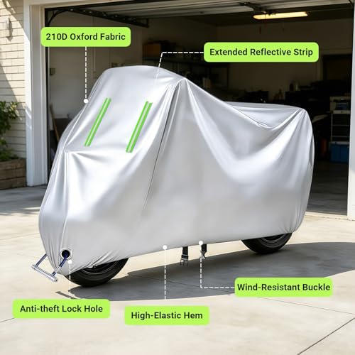 Housse Moto Zeeho Ae 8 S+ Protection Extérieure Argent - 3