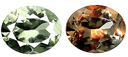 Pierre d'alexandrite ovale 5x4 mm pour la haute joaillerie sur mesure