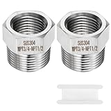 Photo Gallery quarkzman 2pcs raccordi tubo in acciaio inossidabile 1/2" npt femmina x 3/4" npt maschio riduttore bussola esagonale adattatore tubo raccordi riduzione collettore tubo per acqua olio gas tub Photo Gallery quarkzman 2pcs raccordi tubo in acciaio inossidabile 1/2" npt femmina x 3/4" npt maschio riduttore bussola esagonale adattatore tubo raccordi riduzione collettore tubo per acqua olio gas tub
