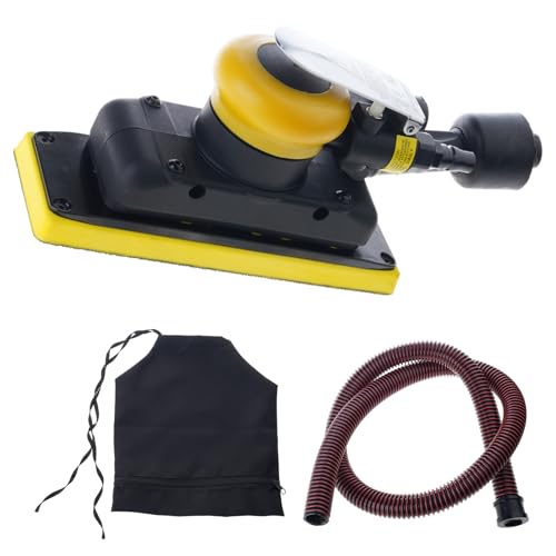 Lijadora neumática profesional para madera y metal, coche, belleza, 12000 rpm, gran área de lijado y lijadora de reducción de ruido de diseño bajo