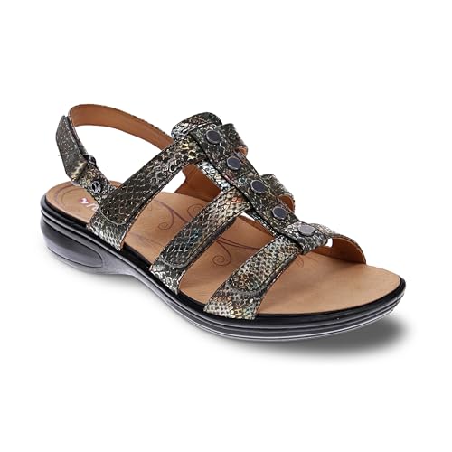 Image of Revere Toledo Women's Sandals - Gladiator Inspired Premium Leather Walking Sandals - Stylish and Trendy - Orthotic-Friendly with Arch Support and Adjustable Fit