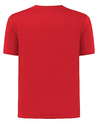 Image of QBK 2T to Youth Neon Shirt Kids UPF 50+ Dry Fit Athletic Short Sleeve Rash Guard T Shirts for Boys Girls Sports Undershirt