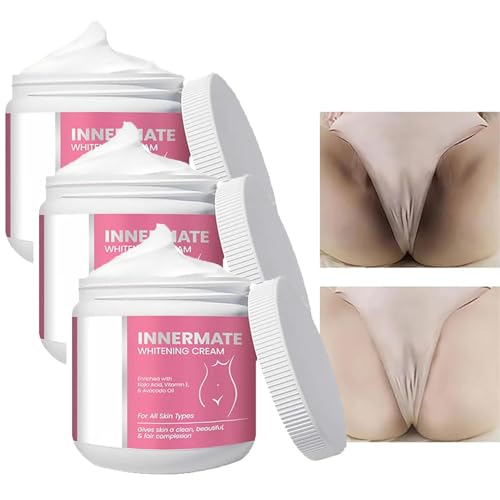 Innermate - Crema blanqueadora de axilas, crema blanqueadora para partes íntimas, crema blanqueadora instantánea para cuerpo, crema blanqueadora de piel suave para zonas íntimas, línea de bikini (3)