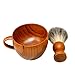 Grandslam Shaving Brush Set Pure Badger Hair Shaving Brush with Solid Wood Handle and Wooden Shaving Soap Bowl for Men Easy to Lather Fits Wet Shaving…