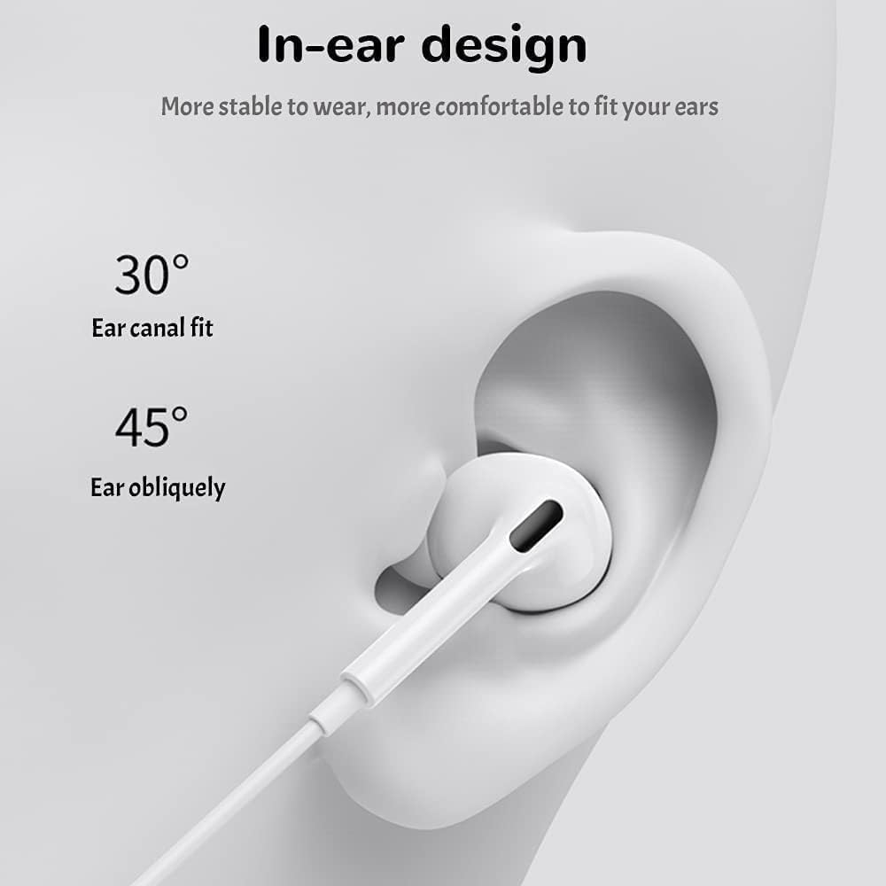 KP TECHNOLOGY Type C Earphones for Nokia G42 / G22 / G60 / C32 / G11 / XR21 / XR20 / X30 X20 X10 / G21 / G50 G20 G10 / Nokia 8.3/5.3/3.4/5.4/7.2/6.2 (JH-081) - Image 4