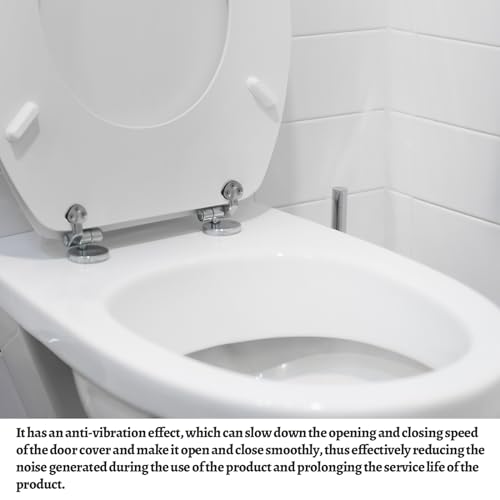 Wc Sitz Scharniere Ersatzteile, Befestigungs-Set für Toilettendeckel mit Absenkautomatik, Scharnier für Toilettensitz aus Zinklegierung, Ersatzscharnier mit Beschlägen für die Meisten Toilettensitze