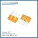 A ABSOPRO 1 Set Universal 2pcs Car Fuse Tap Add a Circuit Adapter 12V with 2pcs 5A Micro3 ATL Blade Type Fuse Item Replacement