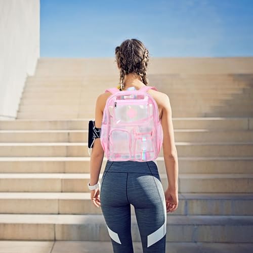 Mochila pequeña de PVC transparente ideal para control de acceso en estadios 6