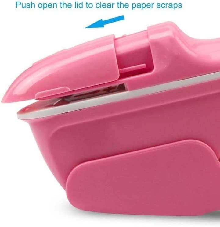 Mini agrafeuse de sécurité à Main sans agrafes 7 Feuilles de Papier Reliure sans agrafes College Office (Color : B)