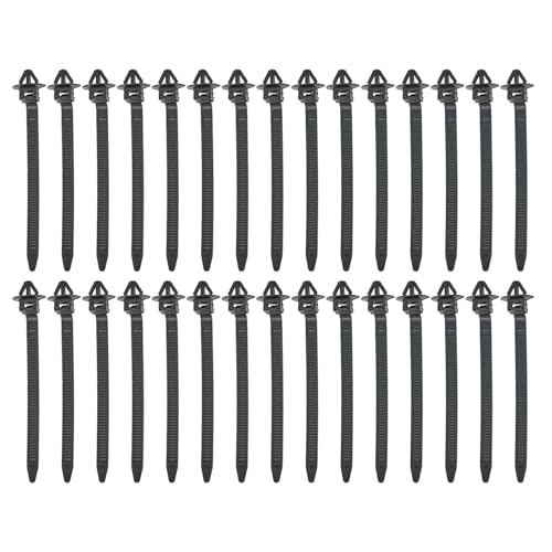Zip Ties Nylon Releasable Cable Ties for Automotive Wire Management Sturdy Black Fasteners 80mm Length Cable Ties