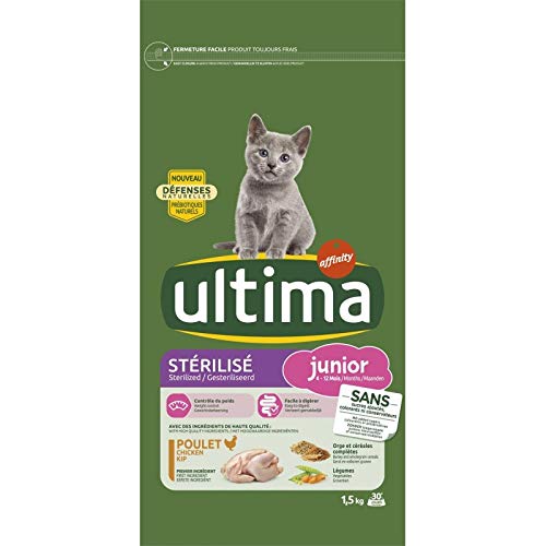 Ultima - Chats Stérilisés Junior 1.5Kg - Le Lot De 3