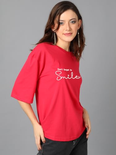 Image of KOTTY Quirky Printed T-Shirt for Women | Fun & Playful | Casual Chillwear