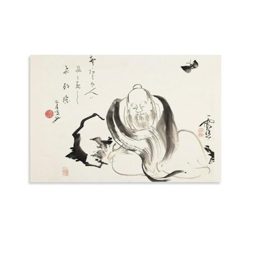 Peinture Ike Taiga Rêve du Papillon - Toile Suspendue Premium 40x60