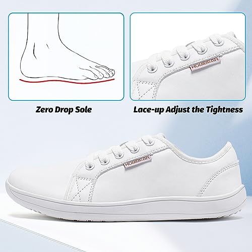 Image of HOBIBEAR Womens Mens Wide Minimalist Barefoot Sneakers Zero Drop Shoes Lightweight Comfortable