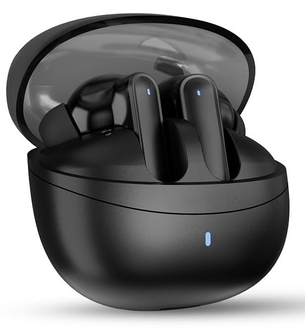 Image of 145 Gaming TWS Earbuds | 50 Hrs of Playtime | Bluetooth v5.4 with AI-ENC | Skin Friendly Ear Cushions | Environmental Awareness | 45ms Low Latency Gaming | IPX5 Water & Sweat Resistant