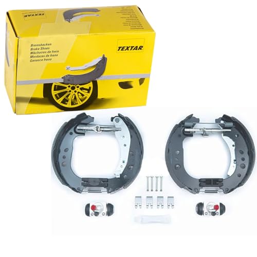 TEXTAR 84081700 Kit frenos disco de tambor con accesorios con cilindro de freno de rueda con accionador con palanca freno de mano Trasero