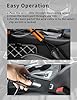 Reflective Stripe Steering Wheel Lock,Seat Belt Lock,Car Anti-Theft Lock Device,Wheel Locks Suitable for Cars SUV Golf Cart Trucks with 3 Keys,(Orange) #2