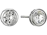 Ted Baker Women's Sinaa Crystal Circle Stud Earrings (Silver Tone-Plated)