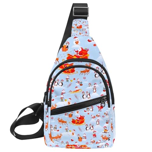 Bolso bandolera de Navidad con cremallera: mochila de viaje de 30x18 cm