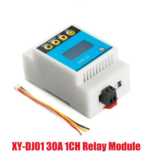 Relé retardado apagado desconectado XY-DJ01 30A con disparador de retardo tipo de carril 1 Uds 2