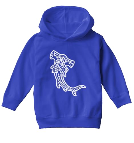 Haase Unlimited Tribal Hammerhead Shark - Sharks Attack Toddler/Youth Fleece Hoodie