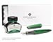 Diplomat fountain pen Aero green, exclusive ink pen with stainless steel nib and converter