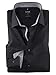 Produktbild OLYMP Herren Oberhemd Langarm Luxor,Uni,modern fit,Global Kent,Schwarz 68,48