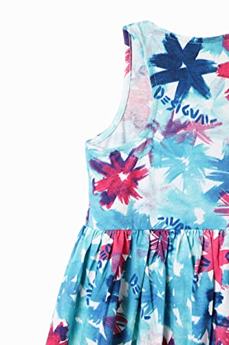 Desigual Little Girl's Short Watercolour Floral Dress4