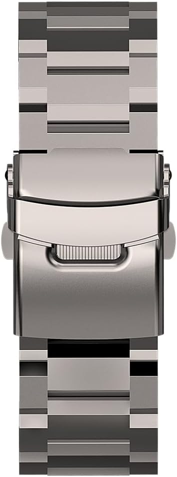 AMAZTIM Watch Bands, 22mm, Stainless Steel, Quick Release, Replacement Metal Watch Strap with Deployant Clasp, Compatible M2/T2/M3/T3/M3U/T3U Smart Watch