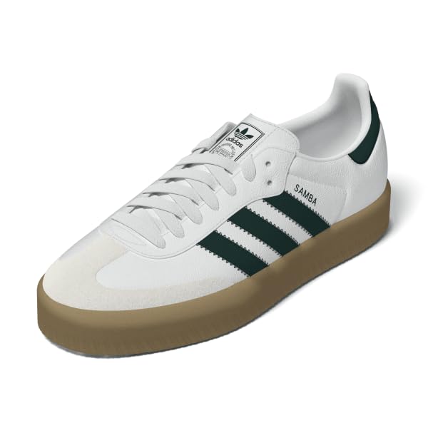 adidas FTWWHT/Owhite/AURIVY Women's SAMBAE W FTWR whiteOff White/Aurora Ivy 5.5 US, Wide