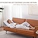 Bedluxe Knee Pillow for Back Sleeping, Leg Pillow Knee Wedge Pillow, Memory Foam Wedge Pillows for Legs Post Surgery, Triangle Pillow for Knee Support, Leg Elevation, Knees Hip Back Pain Relief, White
